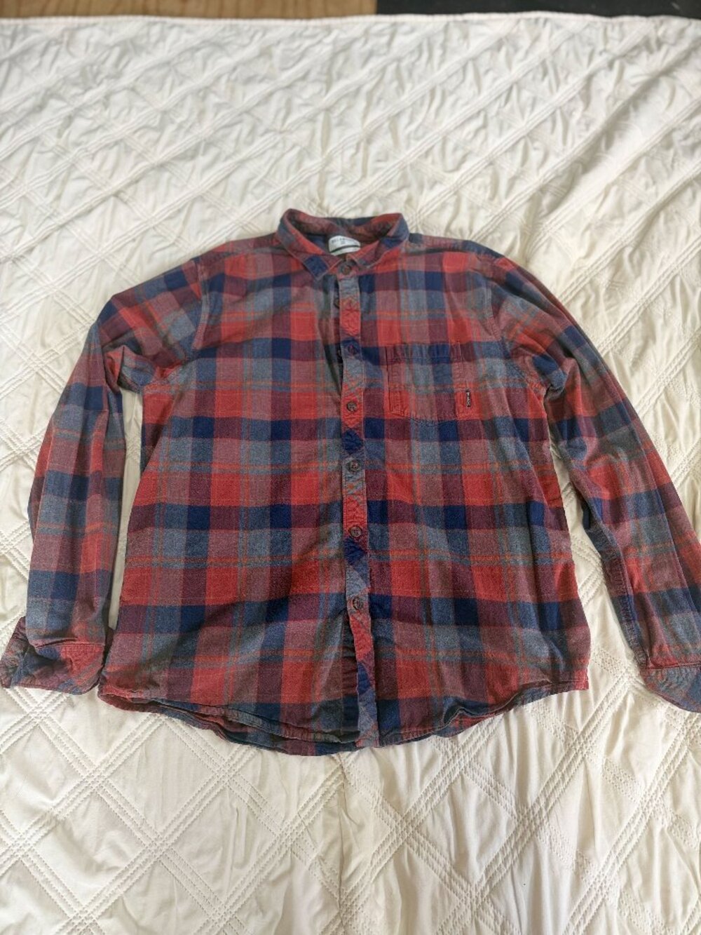 Billabong Mens XL Plaid Flannel